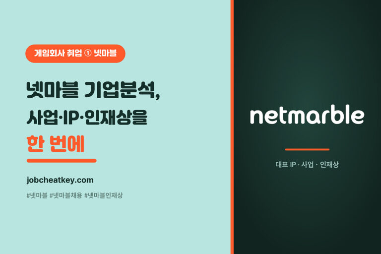 넷마블 기업분석, 사업·대표 IP·인재상 한 번에 (현직자)