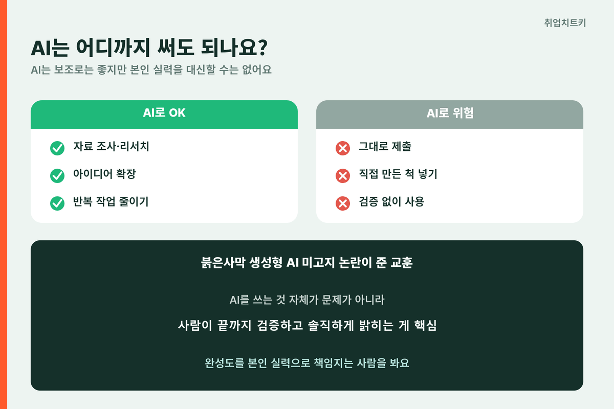 펄어비스 포트폴리오 AI 활용 보조는 좋고 그대로 제출은 위험 검증 고지