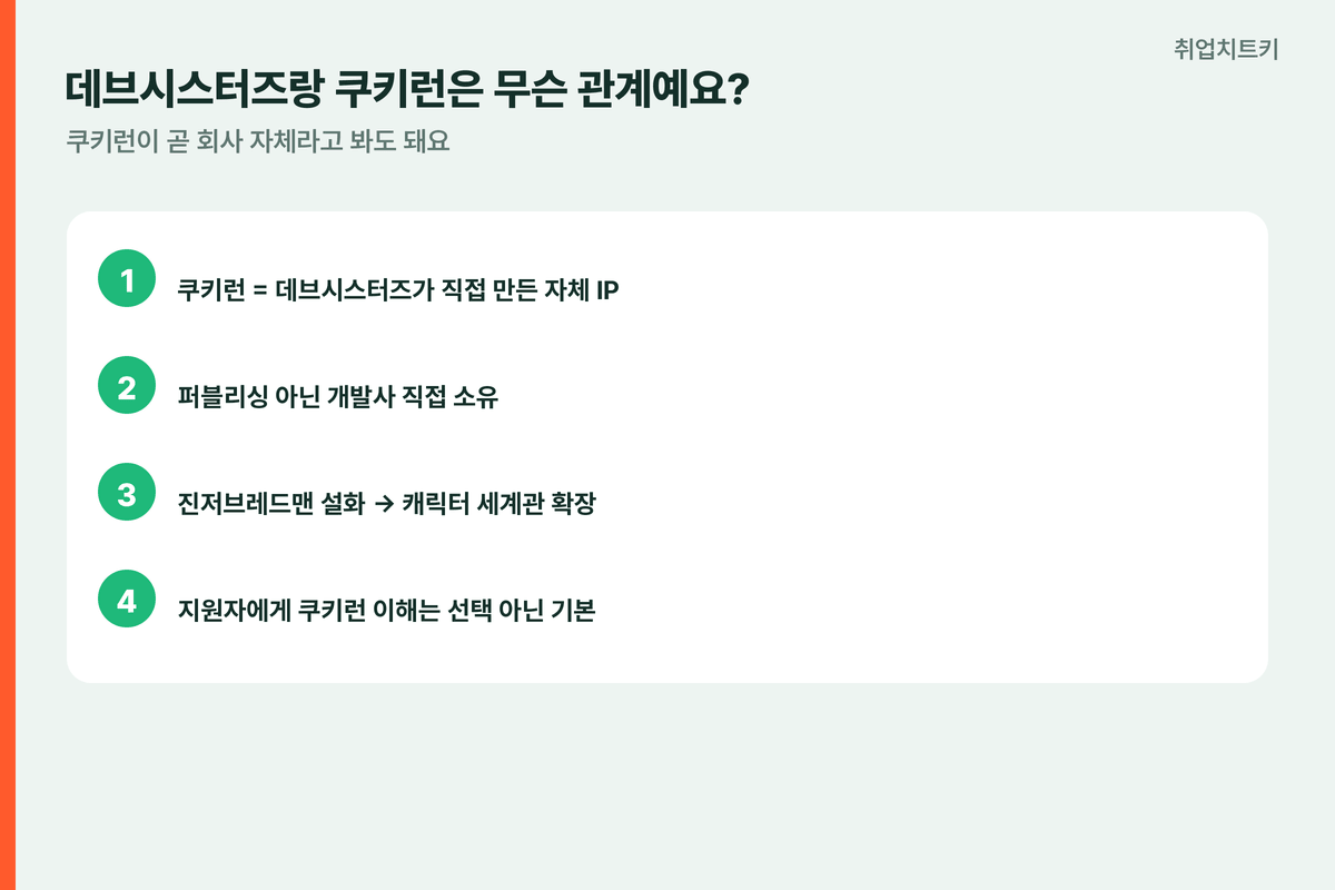 데브시스터즈쿠키런관계 자체IP직접만든회사