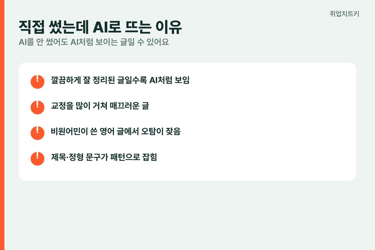턴잇인 오탐 원인 깔끔한 글 교정 많은 글 비원어민 영어 정형 문구
