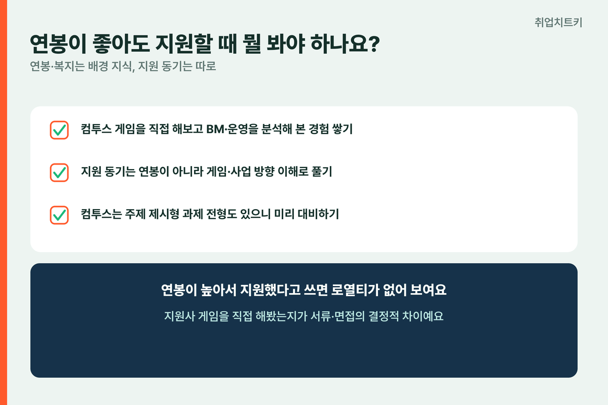 컴투스 지원준비 게임분석 BM운영 지원동기 로열티