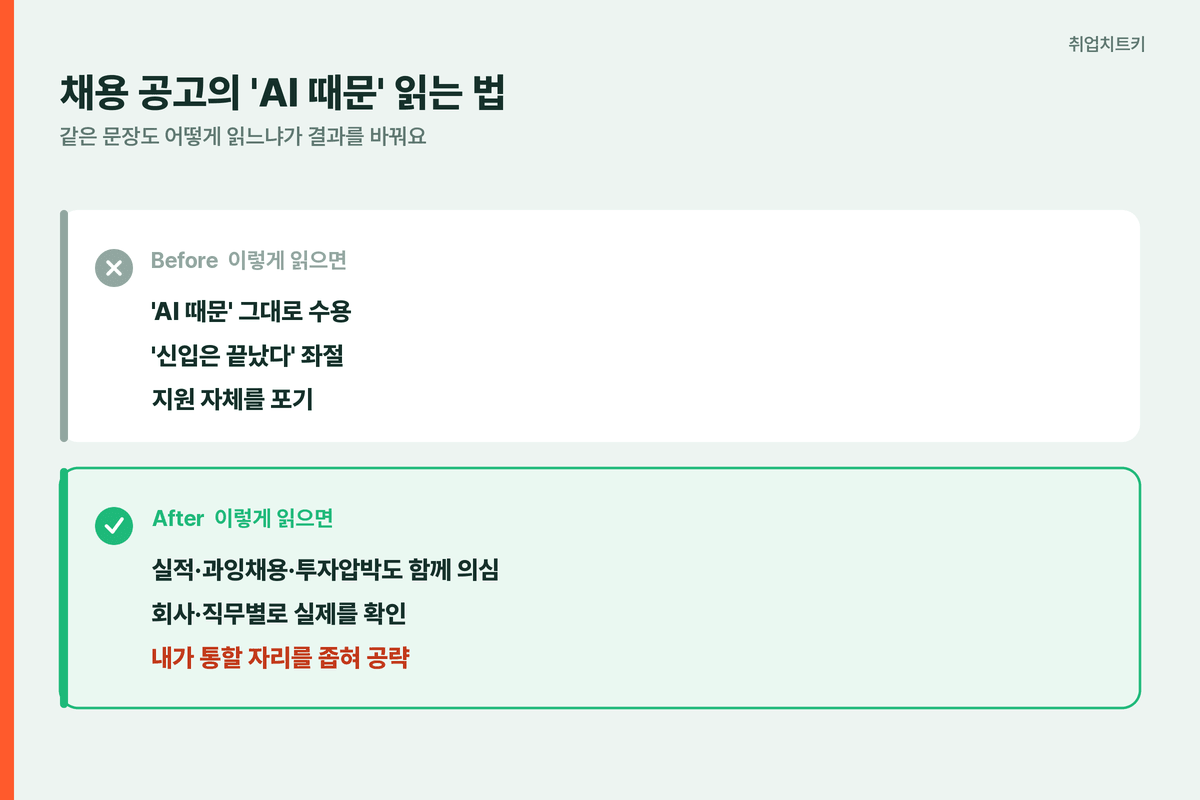 채용 공고 AI 때문 비판적으로 읽는 법
