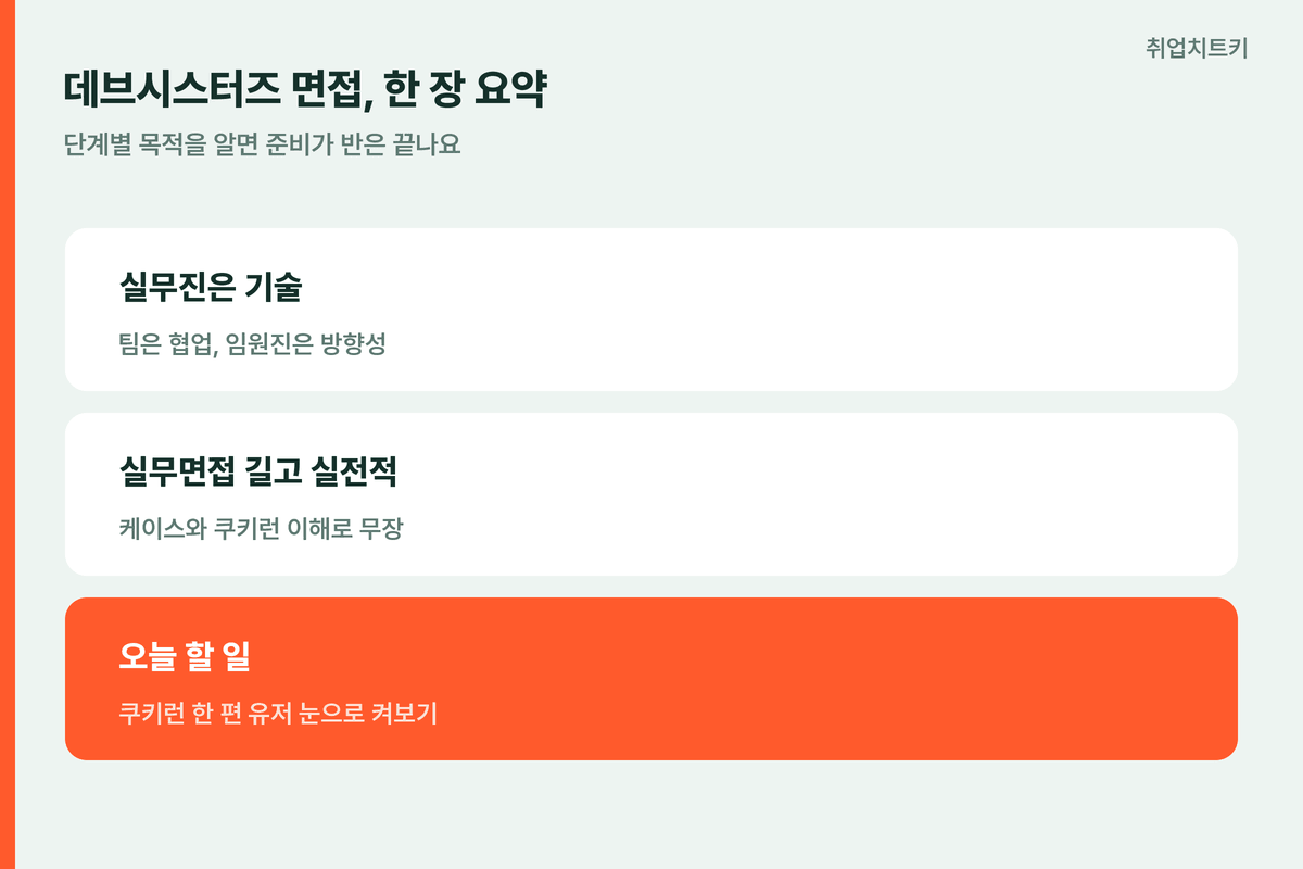 데브시스터즈면접 한장요약 3단계기술협업방향성검증