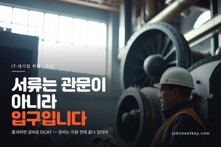 두산에너빌리티 채용, DCAT부터 최종면접까지 전형 순서