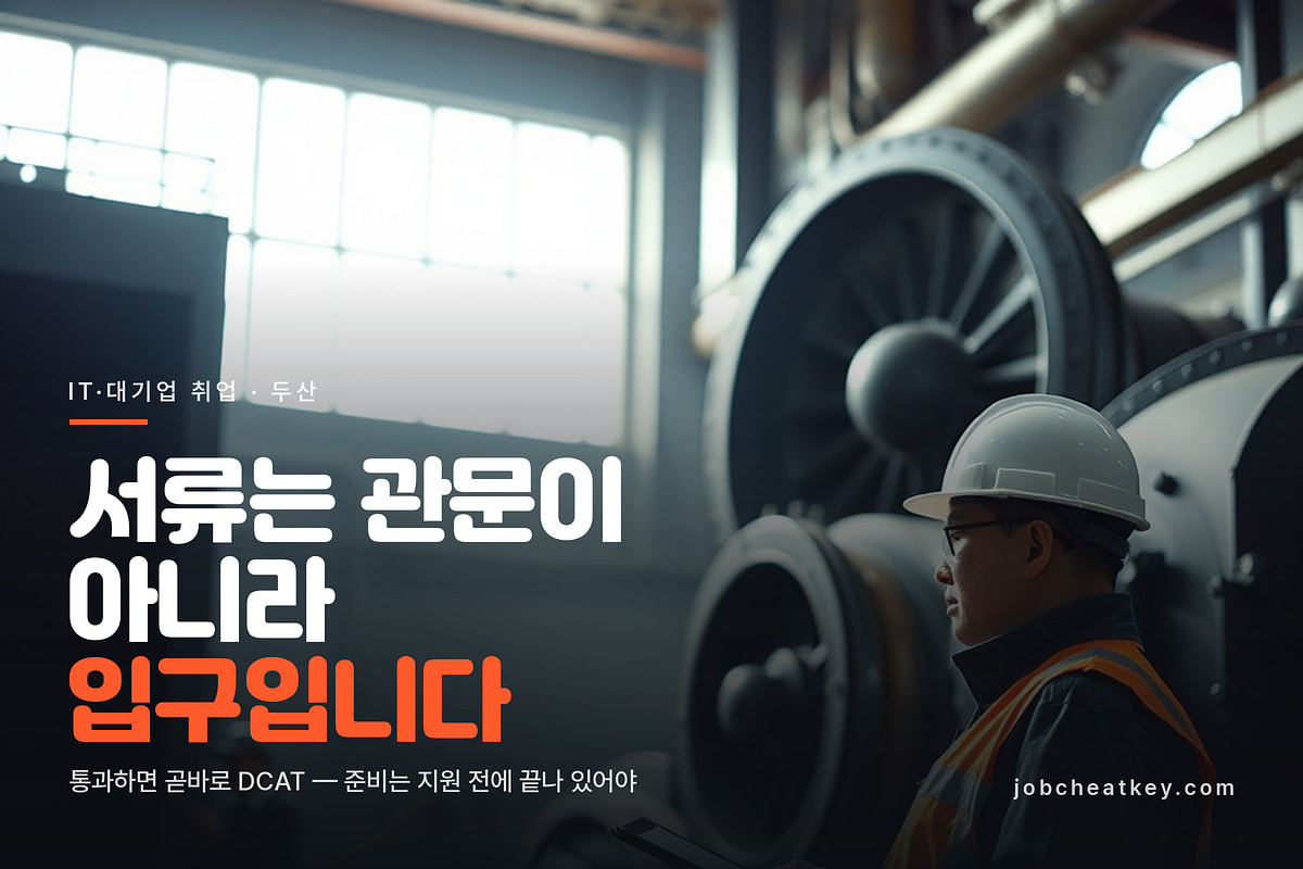 두산에너빌리티 채용, DCAT부터 최종면접까지 전형 순서