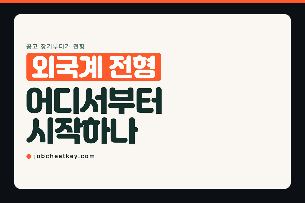 외국계 기업 취업, 어디서부터 시작해야 하나요