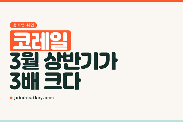 코레일 채용, 3월 상반기가 하반기보다 3배 큽니다