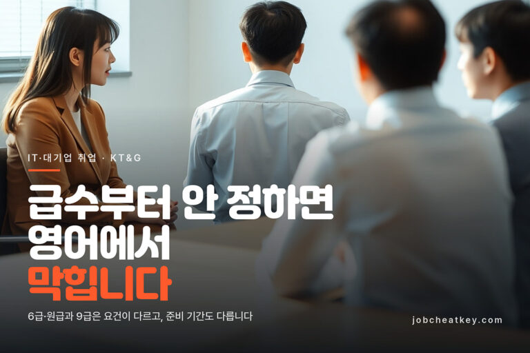 KT&G 채용, 6급과 9급은 뭐가 다른가 (영어·AI 역검)