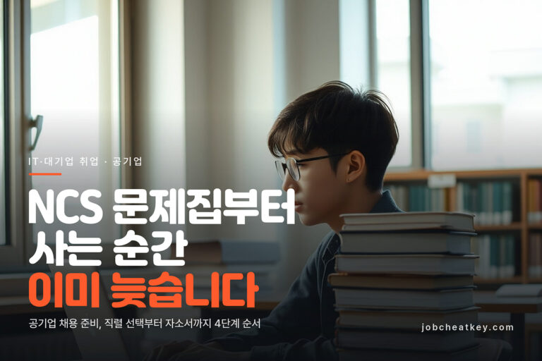 NCS부터 파면 늦습니다, 공기업 채용 준비 순서 4단계