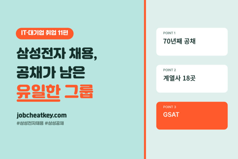 삼성전자 채용, 4대 그룹에서 유일하게 공채가 남은 회사