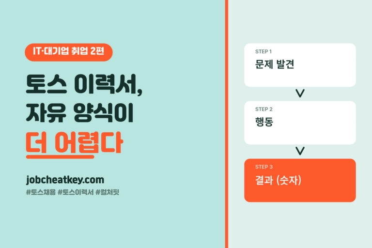 토스 채용 서류, 자유 양식이 오히려 더 어렵습니다