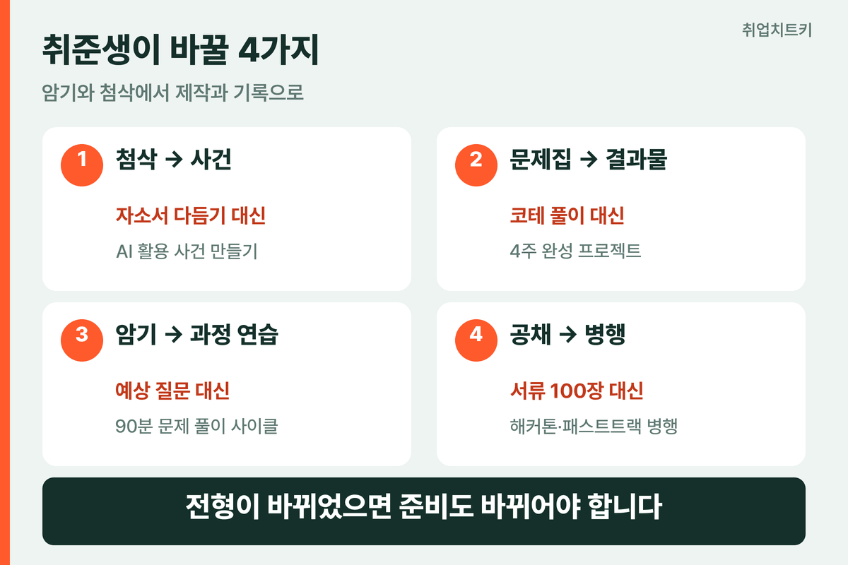 AI 시대 취업 준비 취준생이 바꿀 4가지 개요