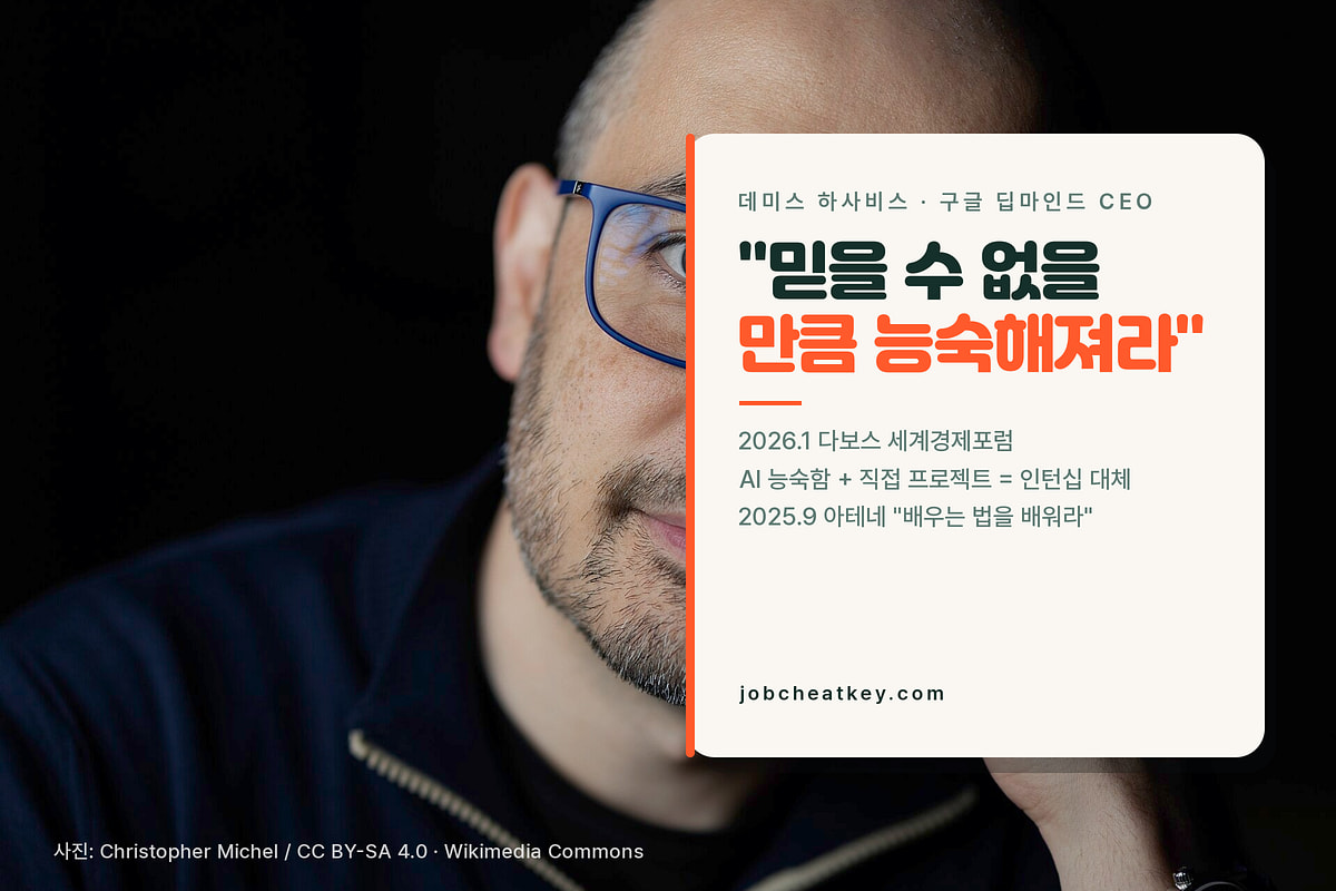 데미스 하사비스 구글 딥마인드 CEO, AI 툴에 믿을 수 없을 만큼 능숙해져라 발언