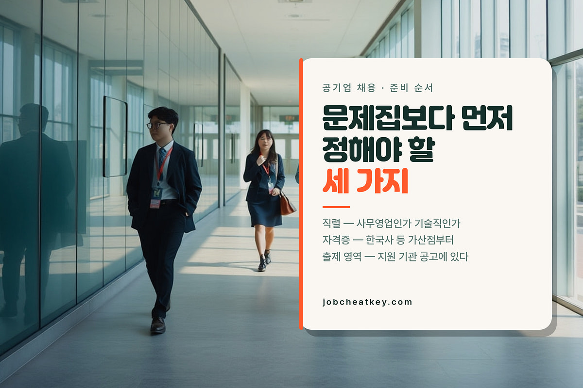 공기업 채용 준비 순서 4단계 요약