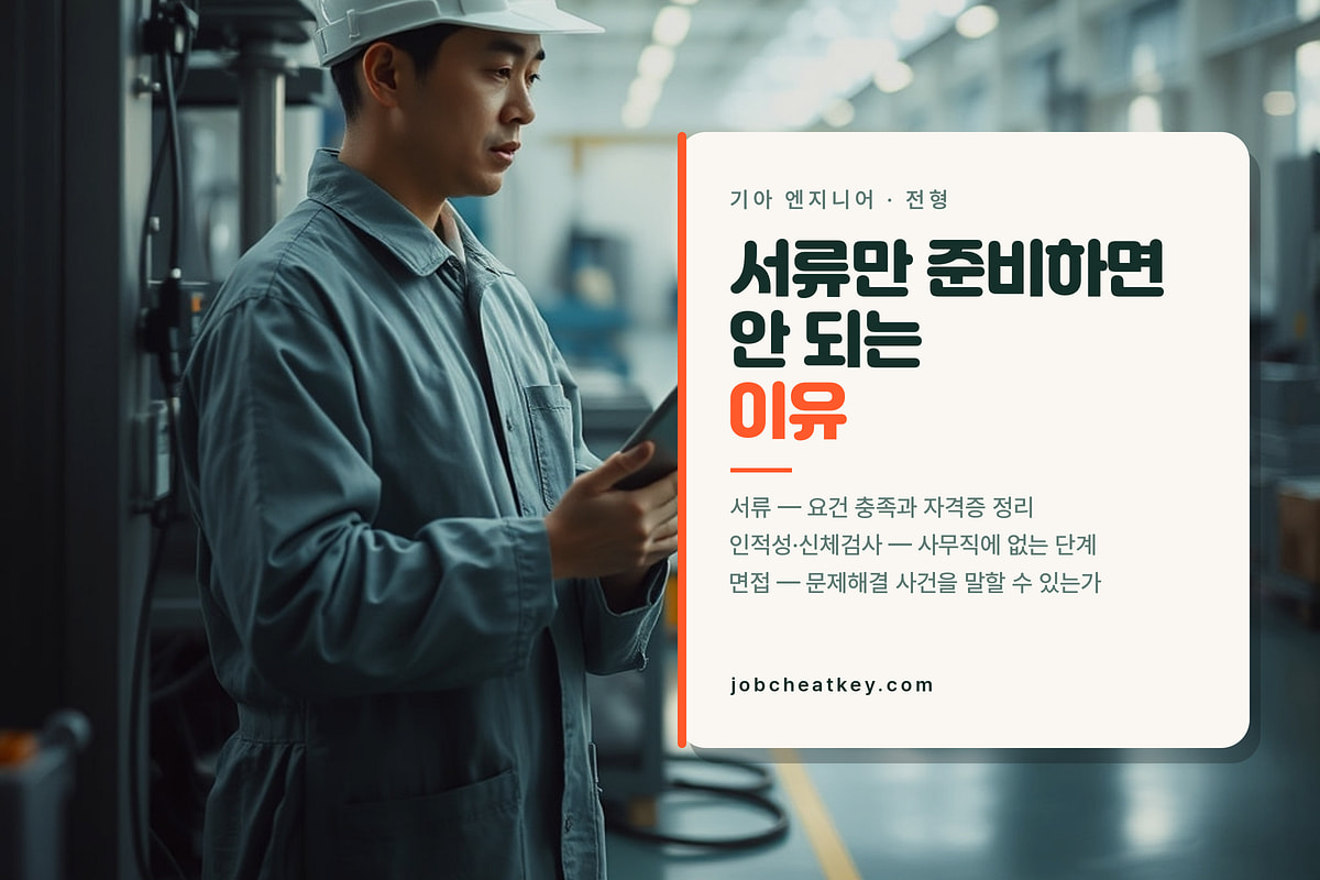 기아 생산직 채용 전형 흐름
