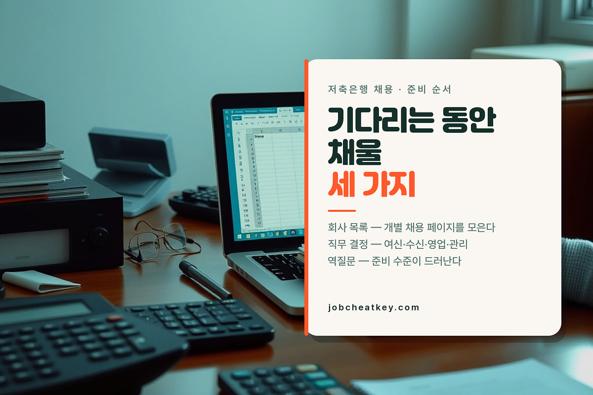 저축은행 채용 준비 순서