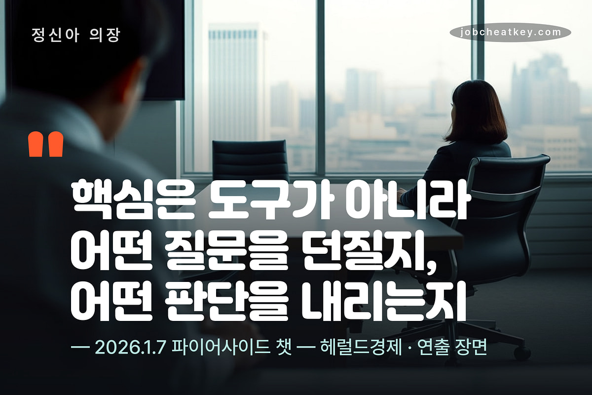 정신아 카카오 의장, AI 툴은 코파일럿이고 핵심은 어떤 질문을 던질지라는 발언