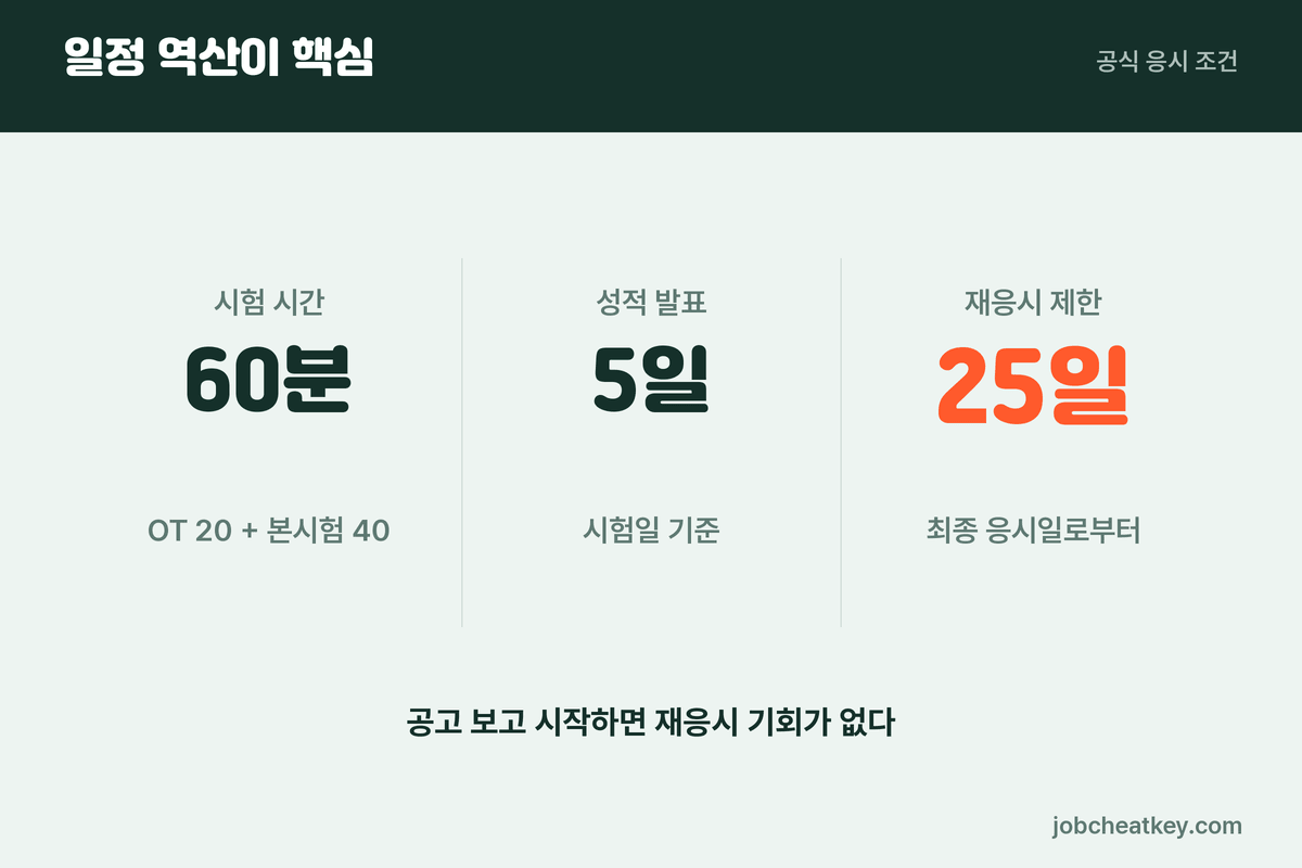 오픽 응시 일정 역산