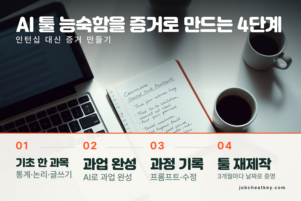 AI 툴 능숙함을 인턴십 대신 증거로 만드는 4단계