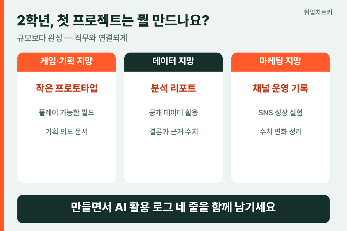 2학년 직무별 첫 프로젝트 예시 게임 데이터 마케팅