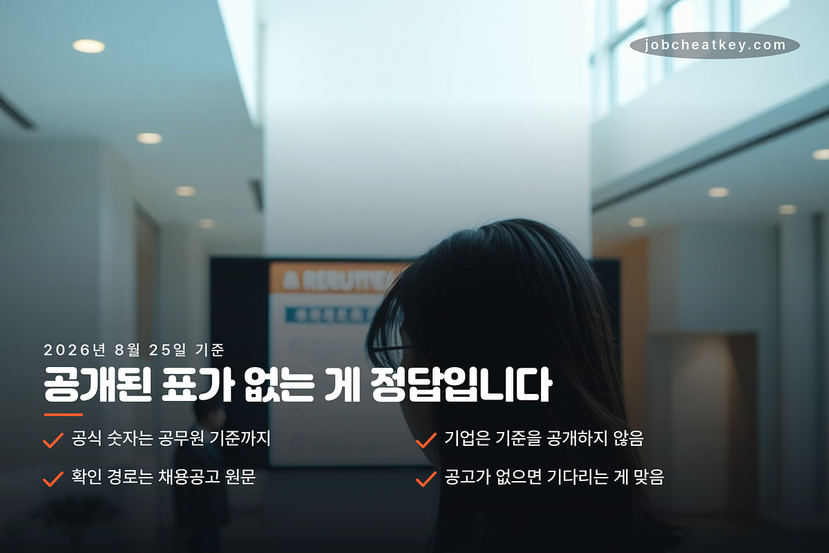대기업 어학 기준 확인 경로