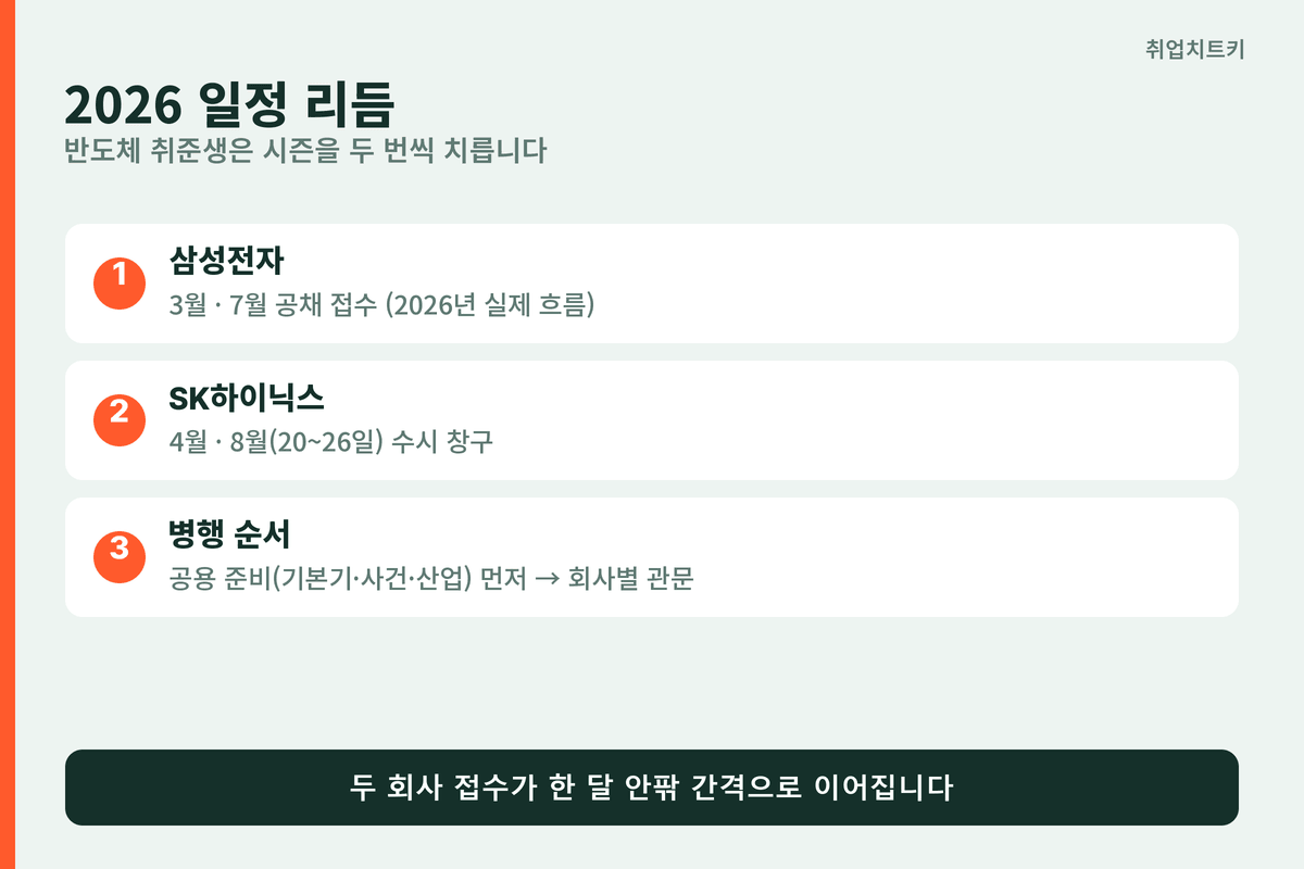 삼성 SK하이닉스 채용 일정 리듬