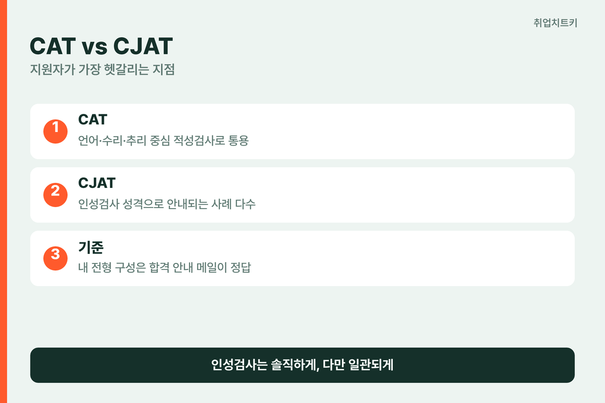 CAT CJAT 차이 정리