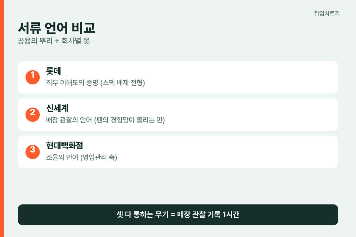 서류 언어 비교와 공용 자산