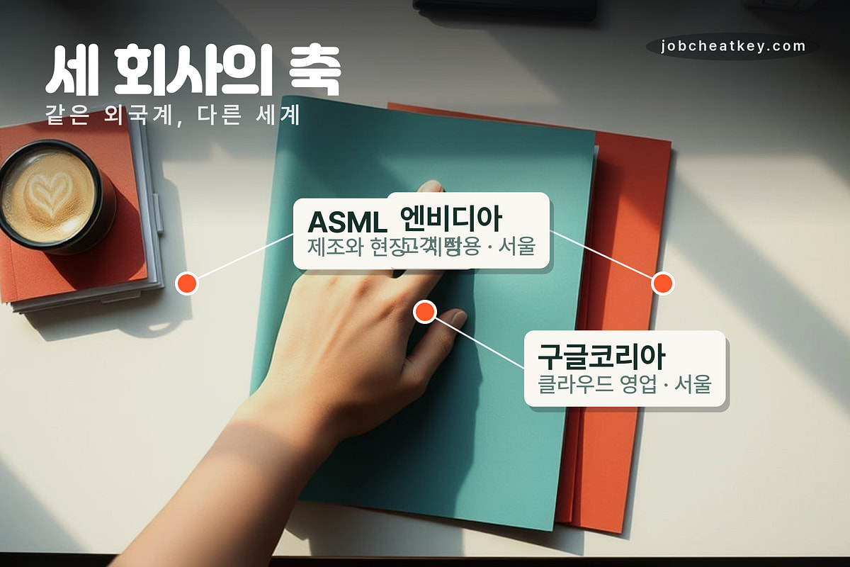 세 회사의 축