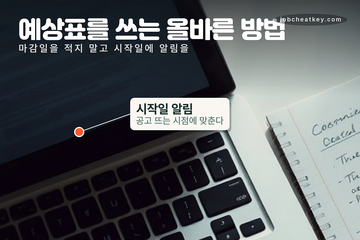 예상표를 쓰는 법