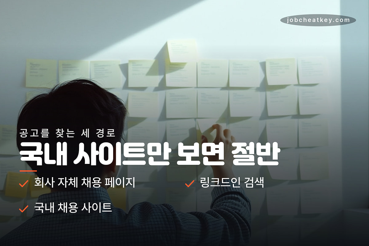 공고를 찾는 세 경로