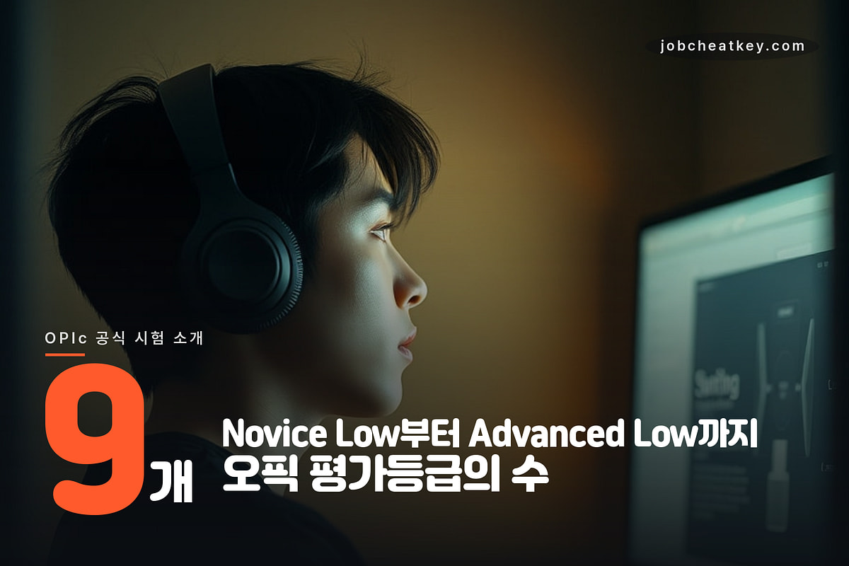 오픽 평가등급 9개 체계