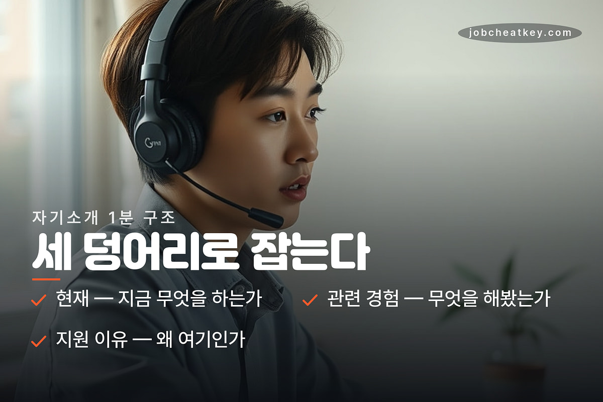 자기소개 3단 구조