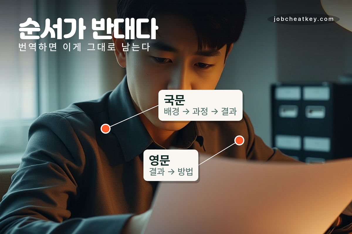 순서가 반대다