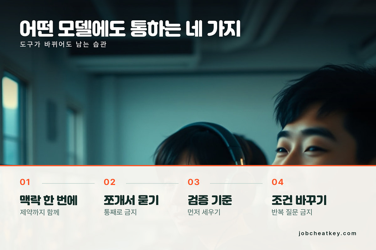어떤 모델에도 통하는 네 가지