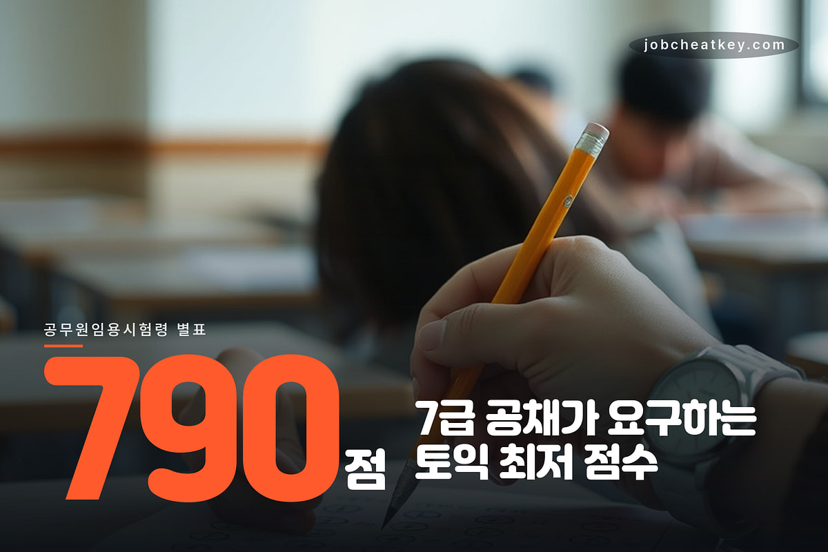 7급 공채 토익 790점 기준