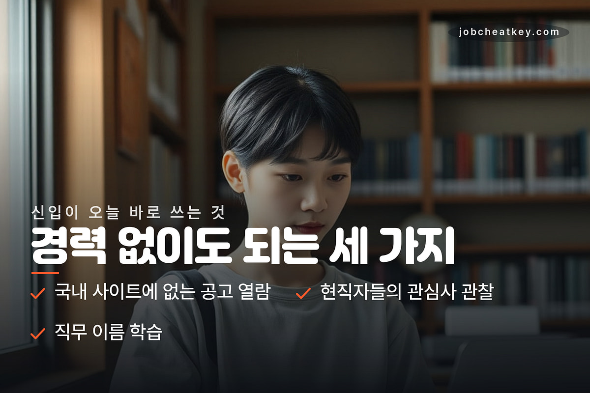 신입이 바로 쓰는 세 가지