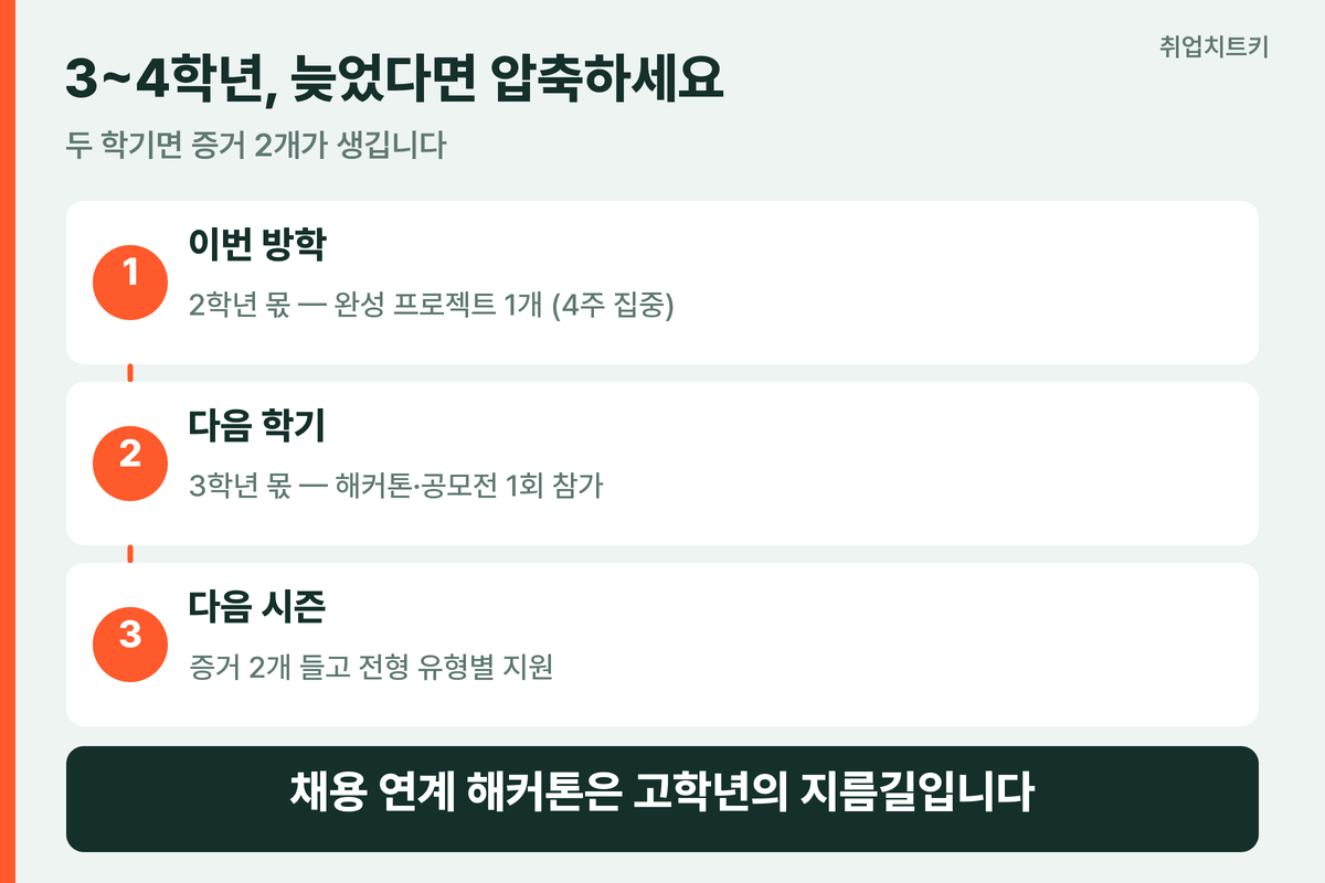 고학년 압축 로드맵 방학 프로젝트 학기 해커톤