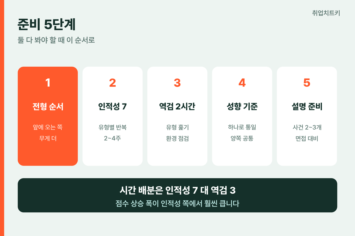 인적성·역량검사 준비 5단계