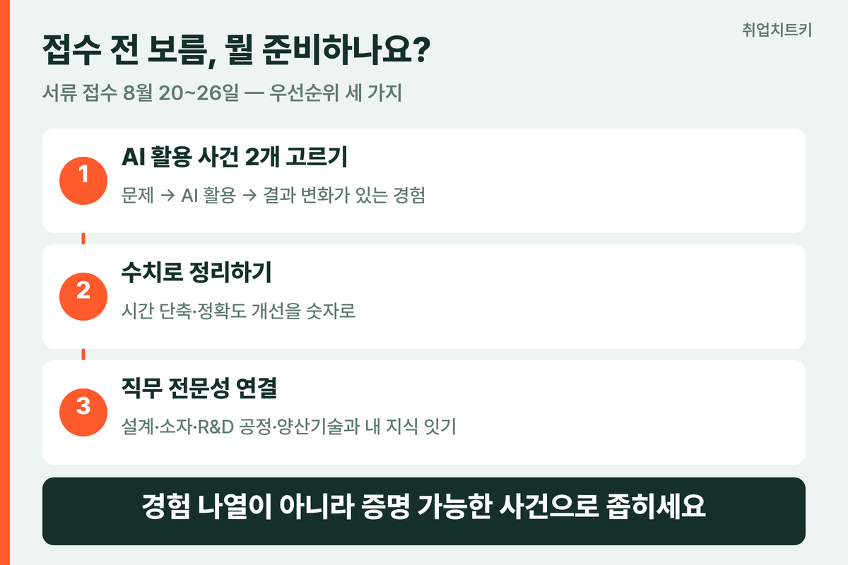 SK하이닉스 채용 서류 접수 전 준비 우선순위 3가지