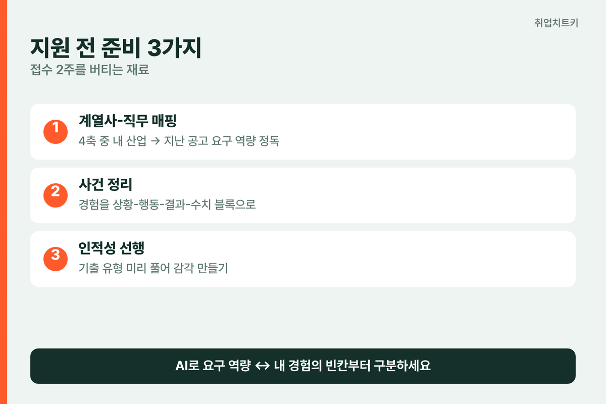 CJ 지원 전 준비 3가지