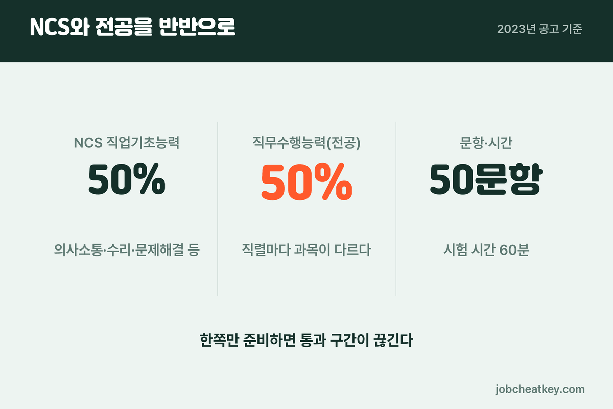 코레일 필기 구성
