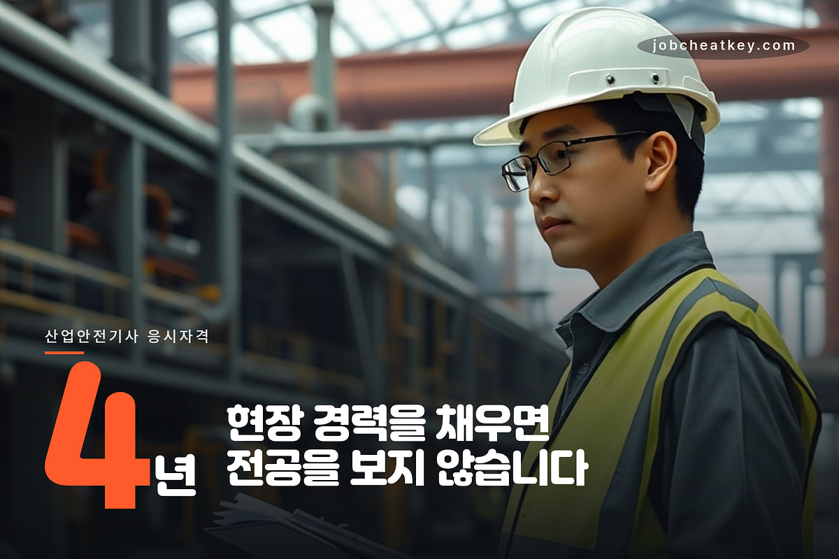 산업안전기사 응시자격 현장 경력 4년