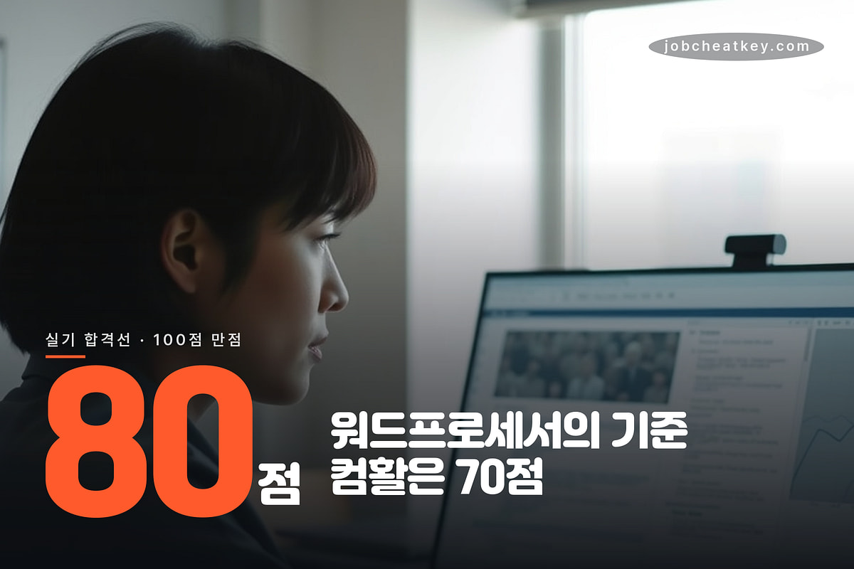 워드프로세서 실기 합격선 80점