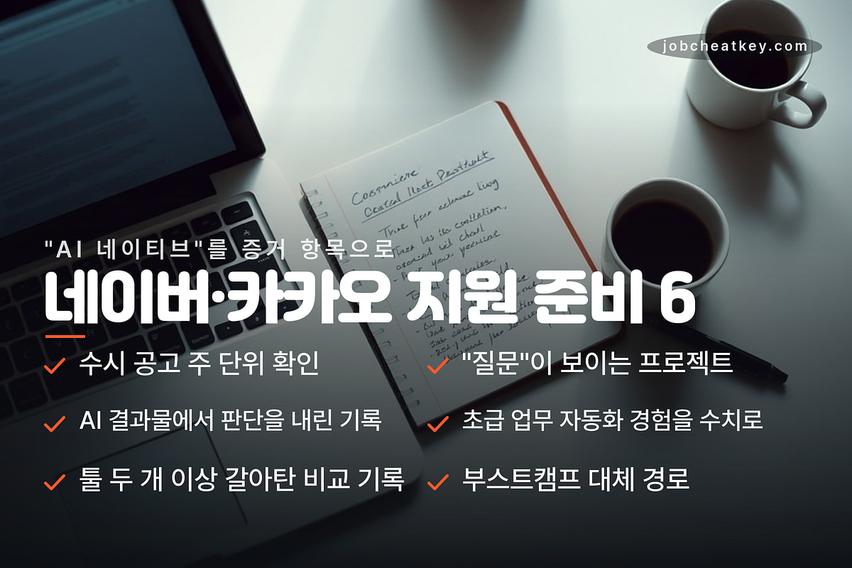 네이버 카카오 AI 네이티브 지원자 체크리스트 6가지
