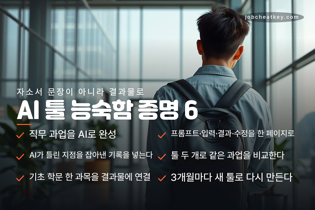 AI 툴 능숙함을 증명하는 6가지 체크리스트