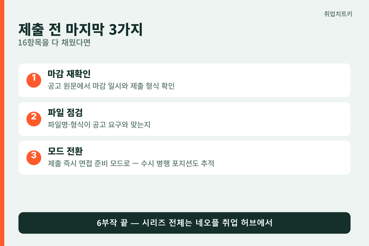 제출 전 마지막 3가지
