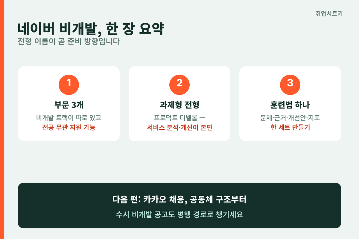 네이버 비개발 공략 핵심 요약