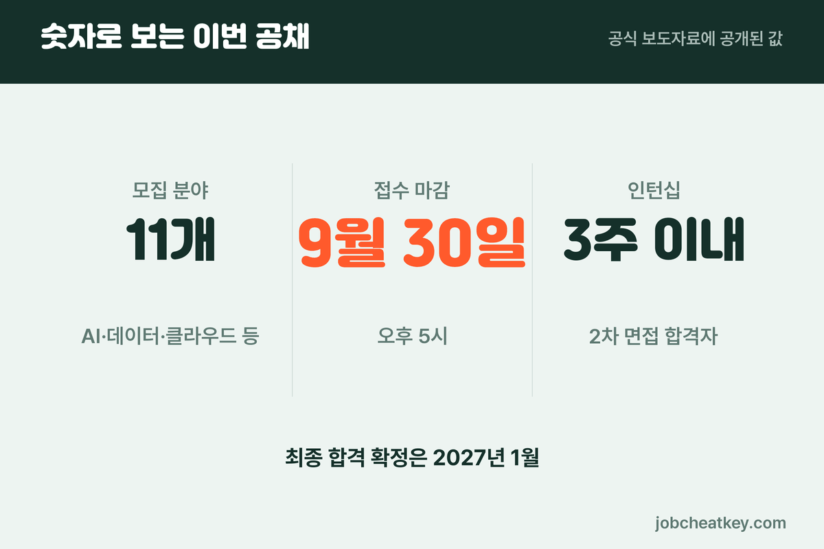 바이브 코딩 테스트를 치르는 공채 규모와 일정