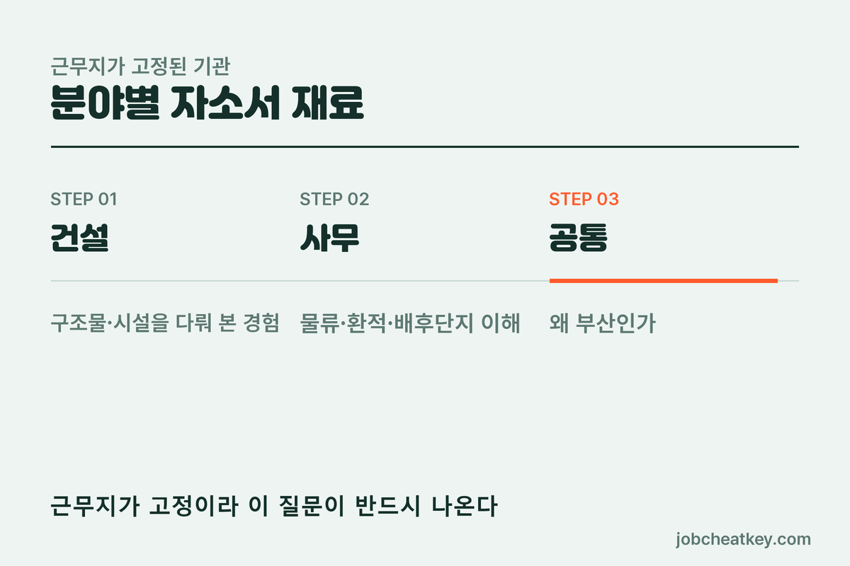분야별 자소서 재료